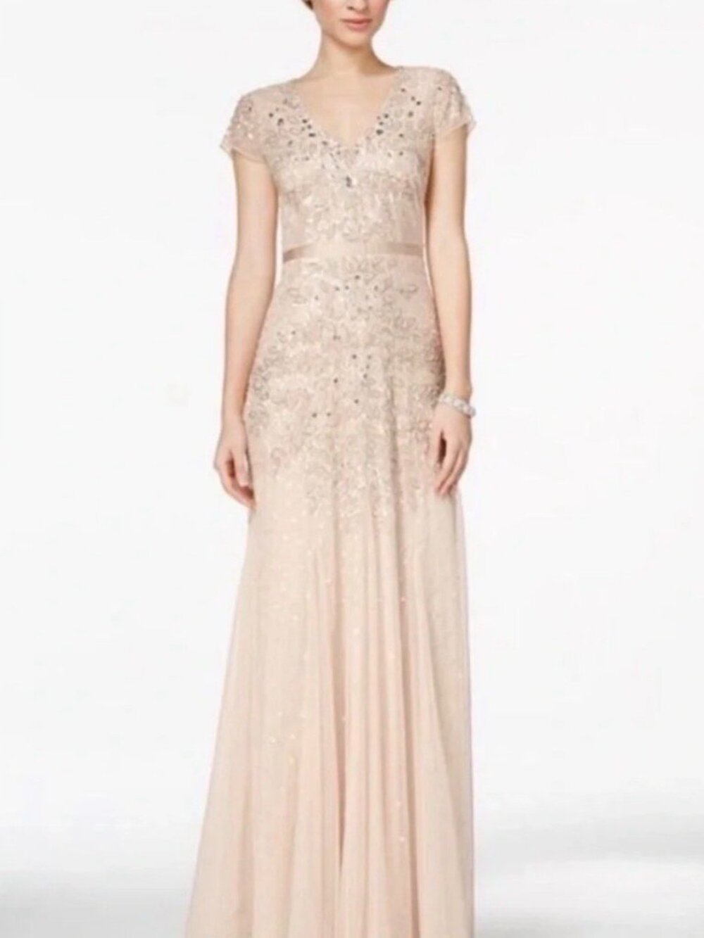 Adrianna Papell beaded gown